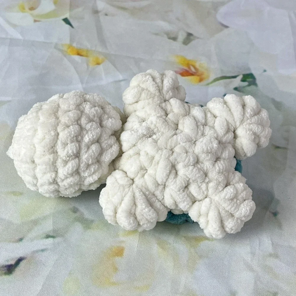Crochet Mini Turtle Hand-made Plush Stuffy Animal Soft Yarn Sea Life Baby Green